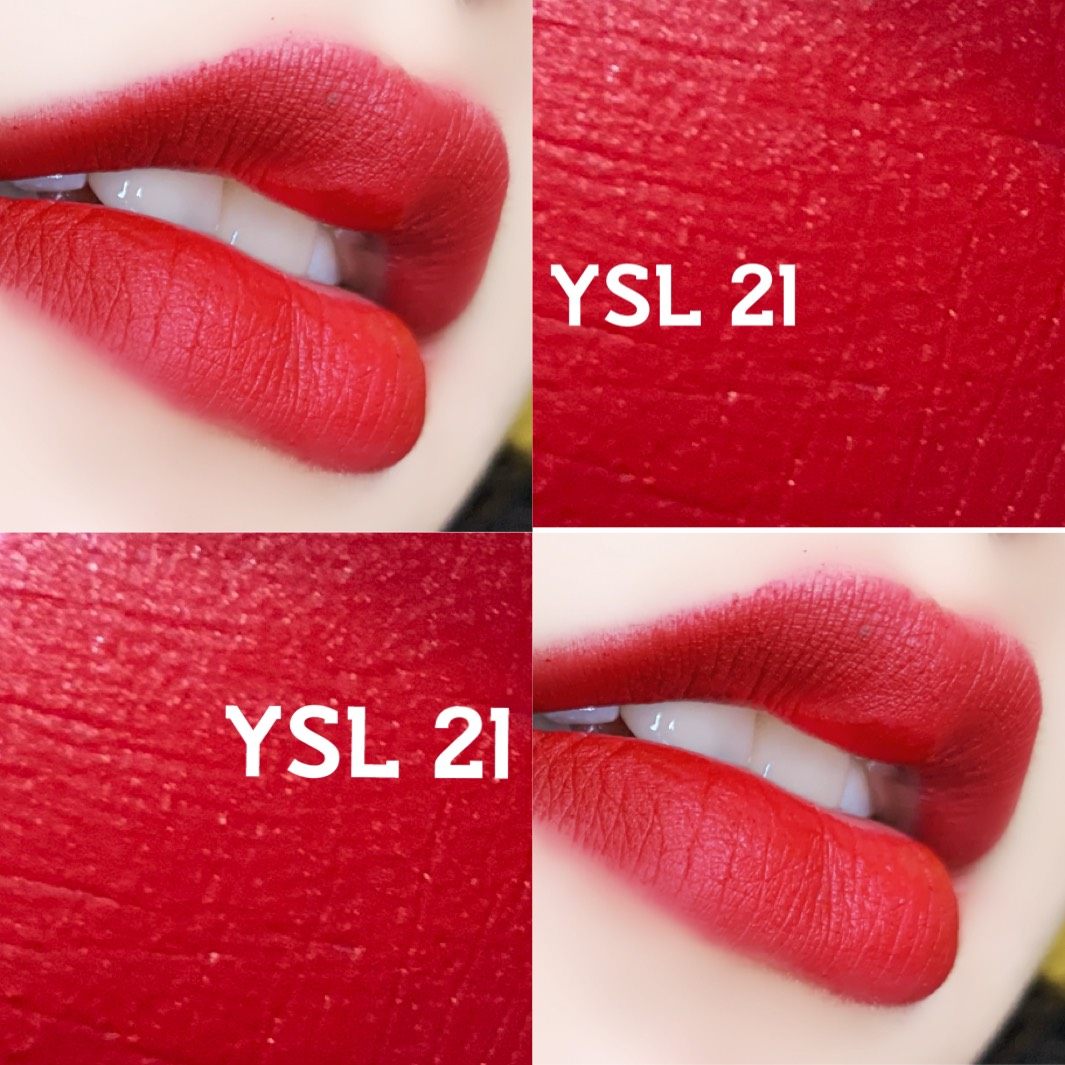 YSL圣罗兰小金条21试色 | 复古正红气场全开的魅力 ❤️