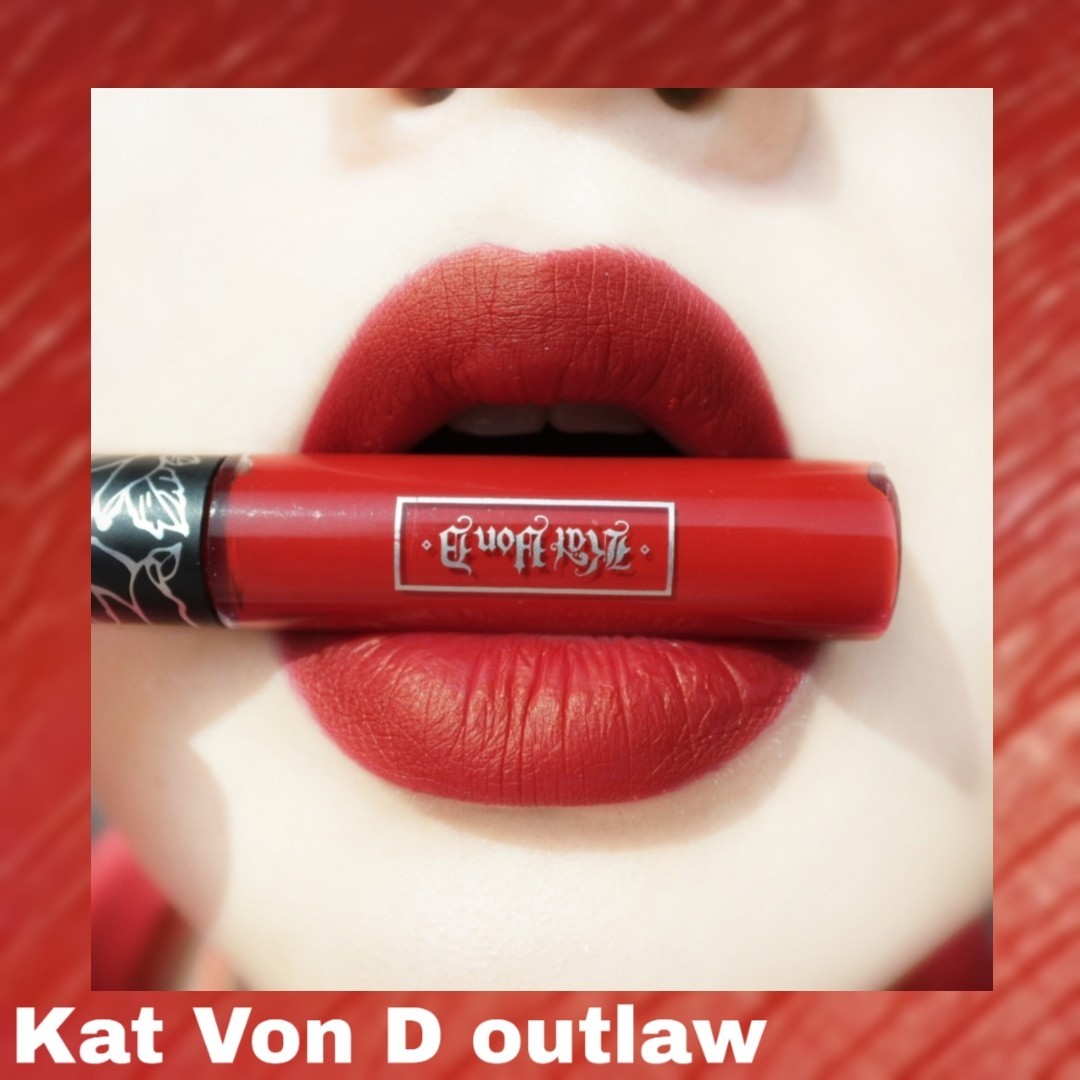 Kat Von D哑光唇釉outlaw  ✨颜色是有点偏蓝调