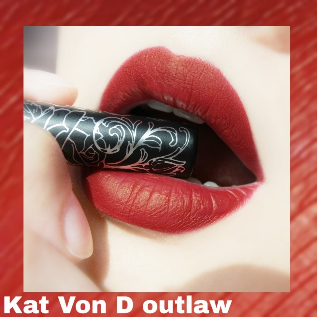 Kat Von D哑光唇釉outlaw  ✨颜色是有点偏蓝调