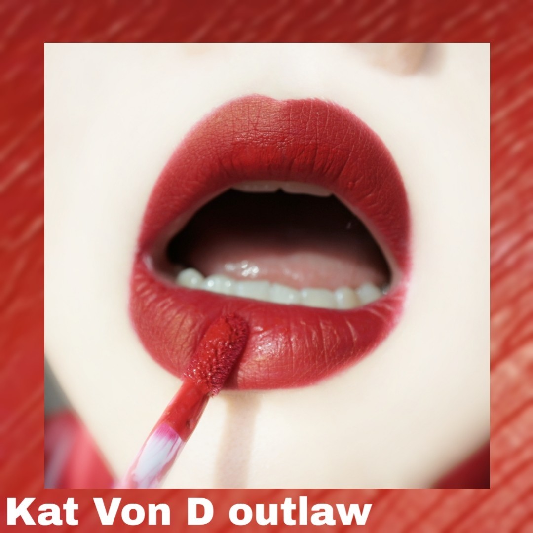 Kat Von D哑光唇釉outlaw  ✨颜色是有点偏蓝调
