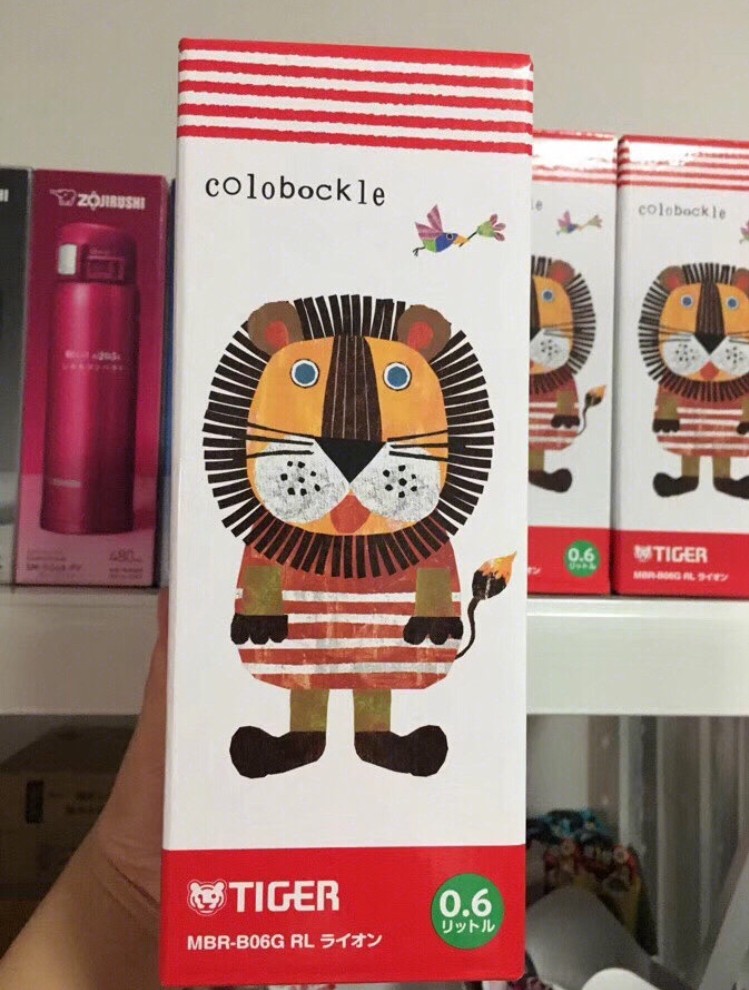 日本虎牌小狮子保温杯💦 小狮子这款真的好看呀，红色和绿色搭