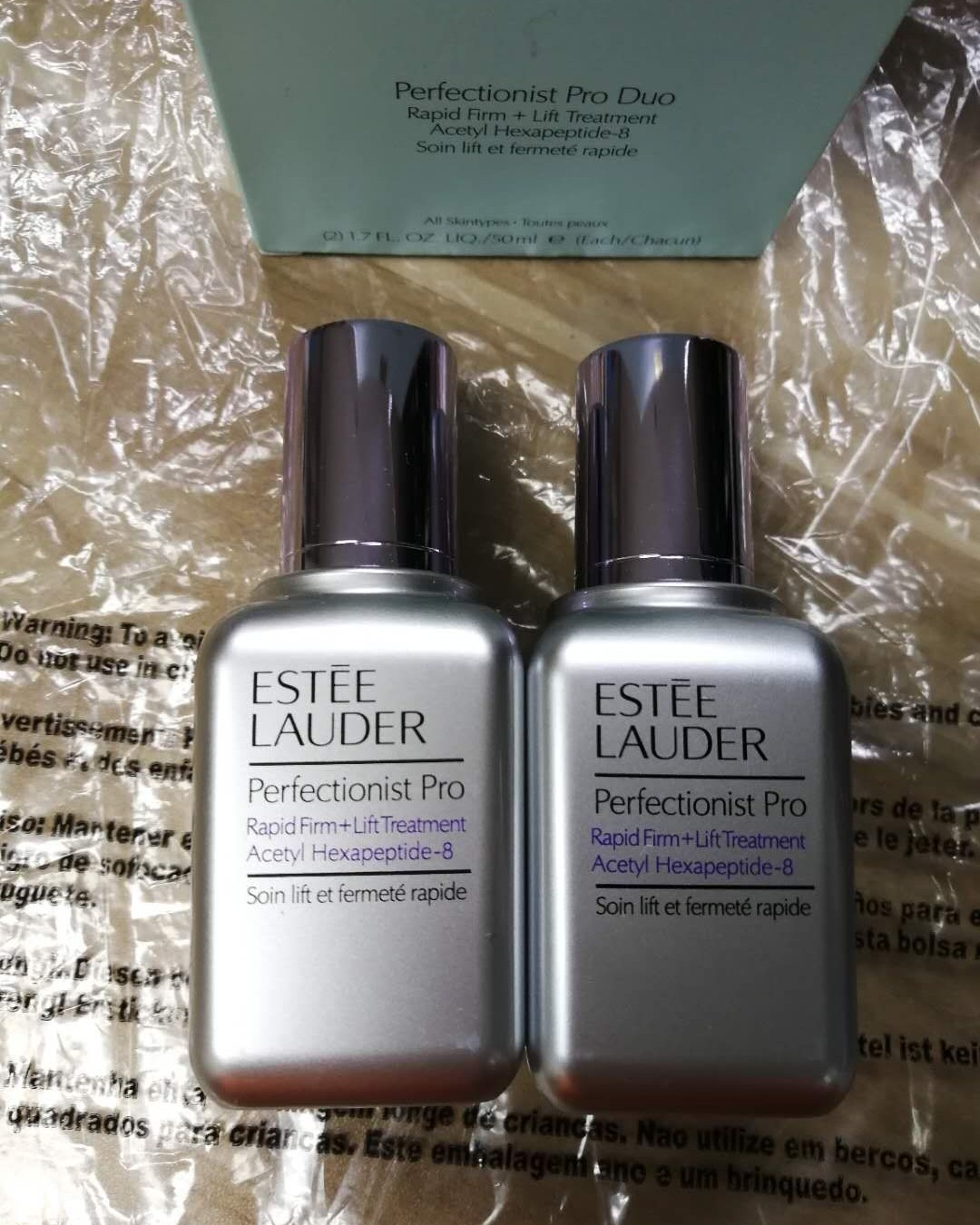 出雅诗兰黛线雕双瓶精华50ml*2（1200）祖马龙润唇膏（