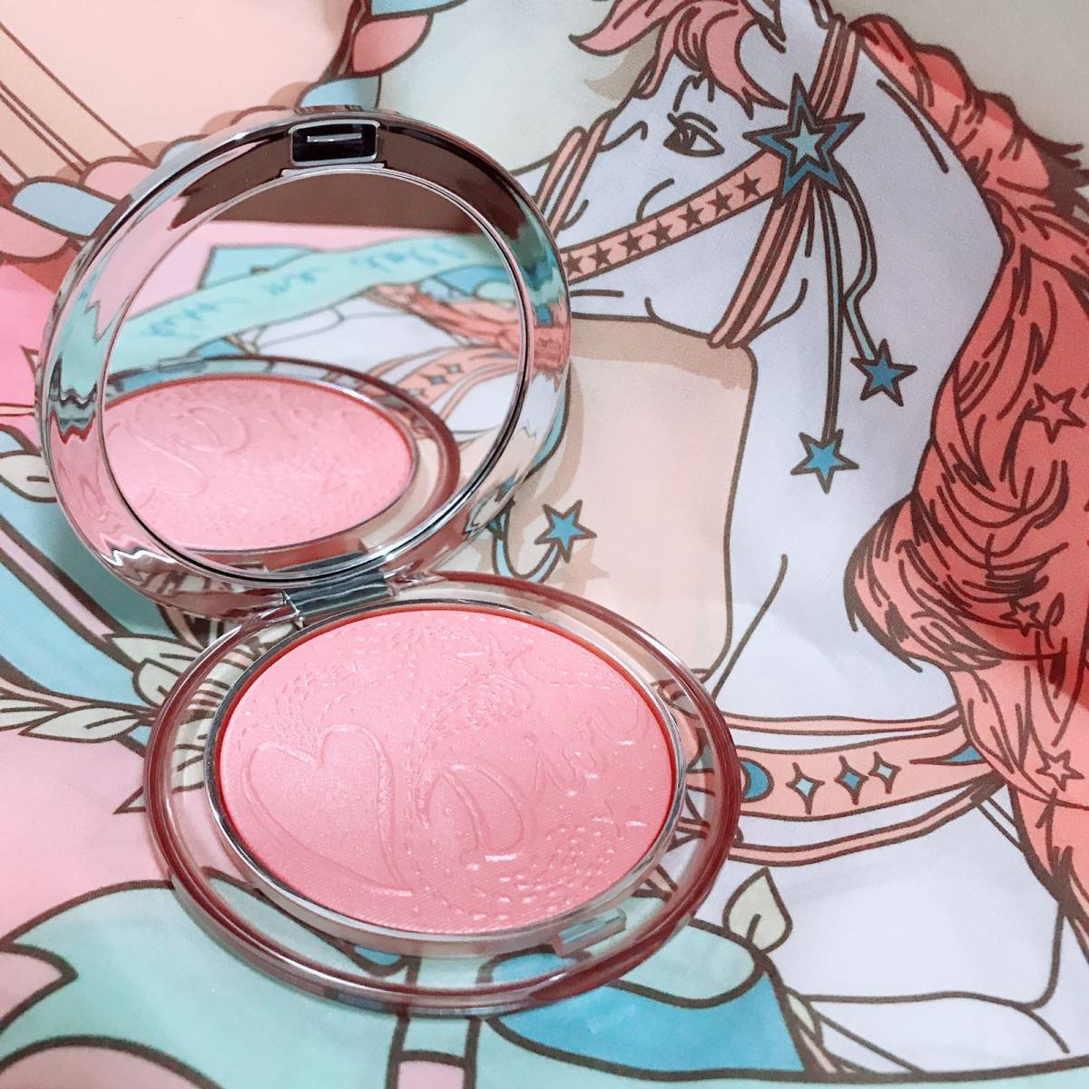 dior 高光蜜粉饼 009 nars高潮腮红比较  2月终