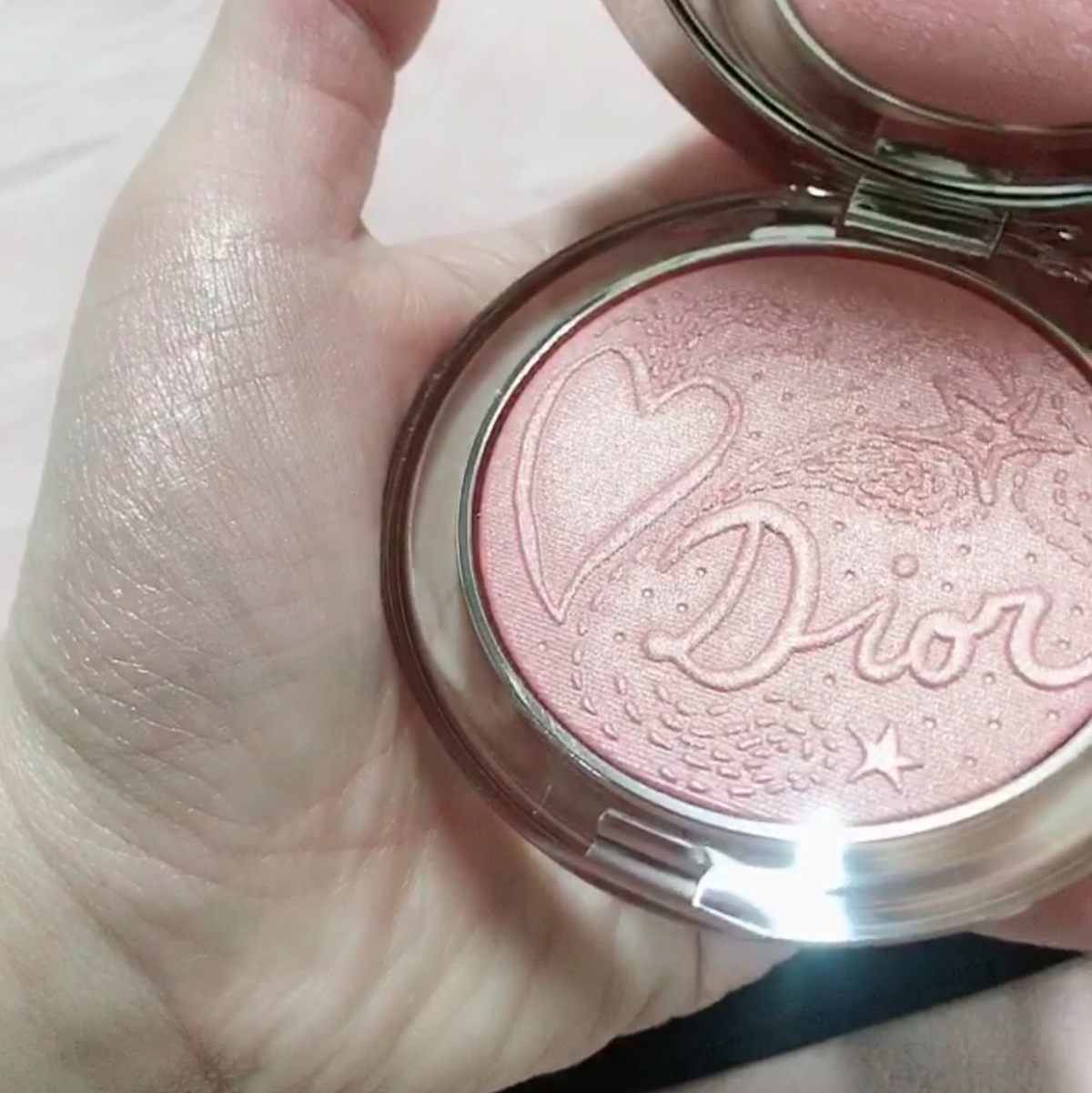 dior 高光蜜粉饼 009 nars高潮腮红比较  2月终