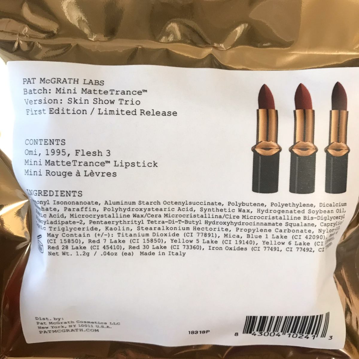 pat mcgrath口红💄李佳琦超爱的品牌。 在佳琦直播