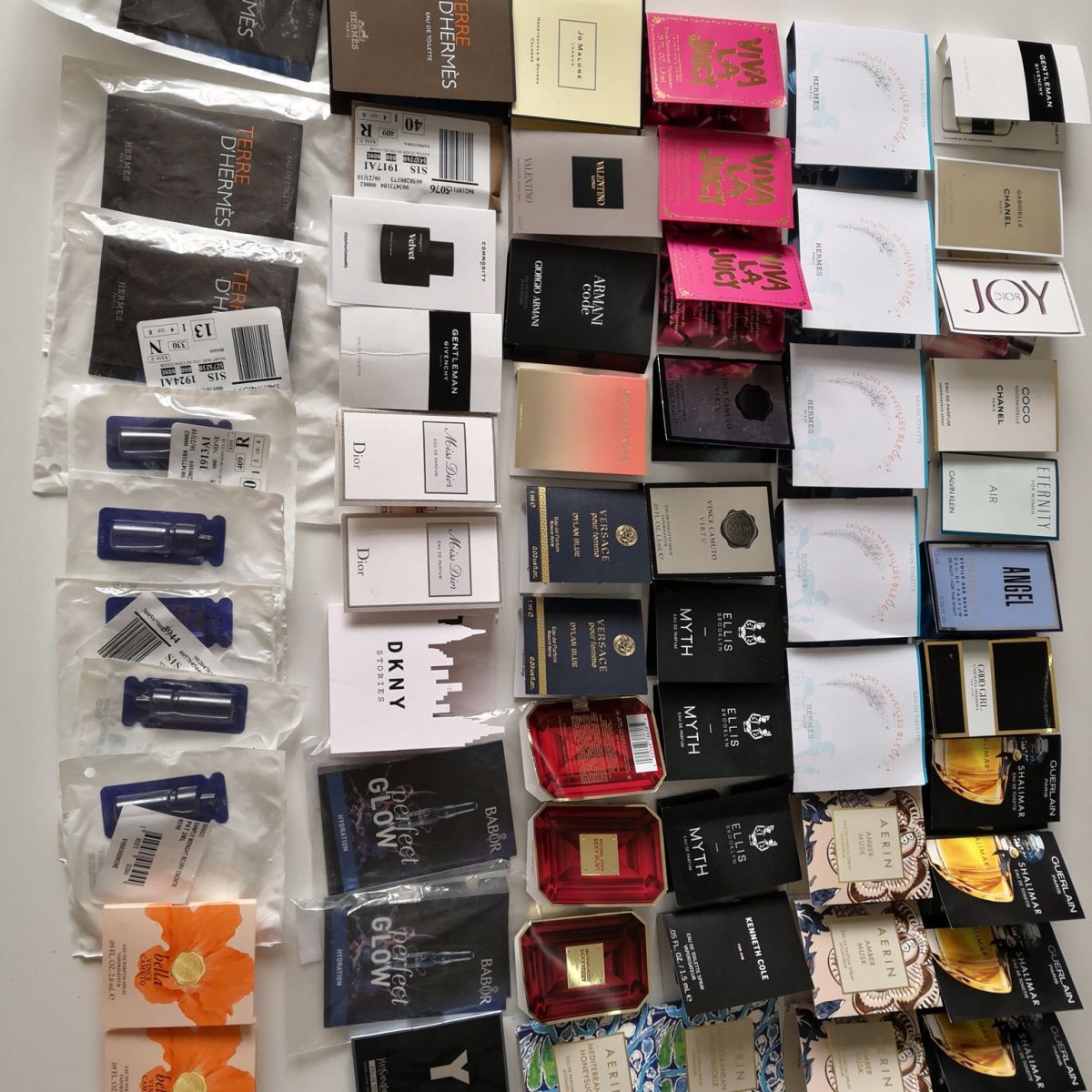 出各品牌试管香水小样，打包优惠！