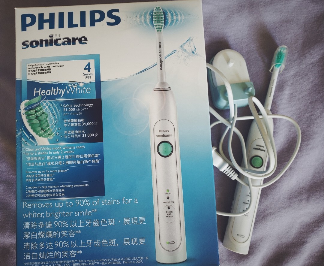 飞利浦电动牙刷HX6730成人充电式声波震动智能净白  ♤这