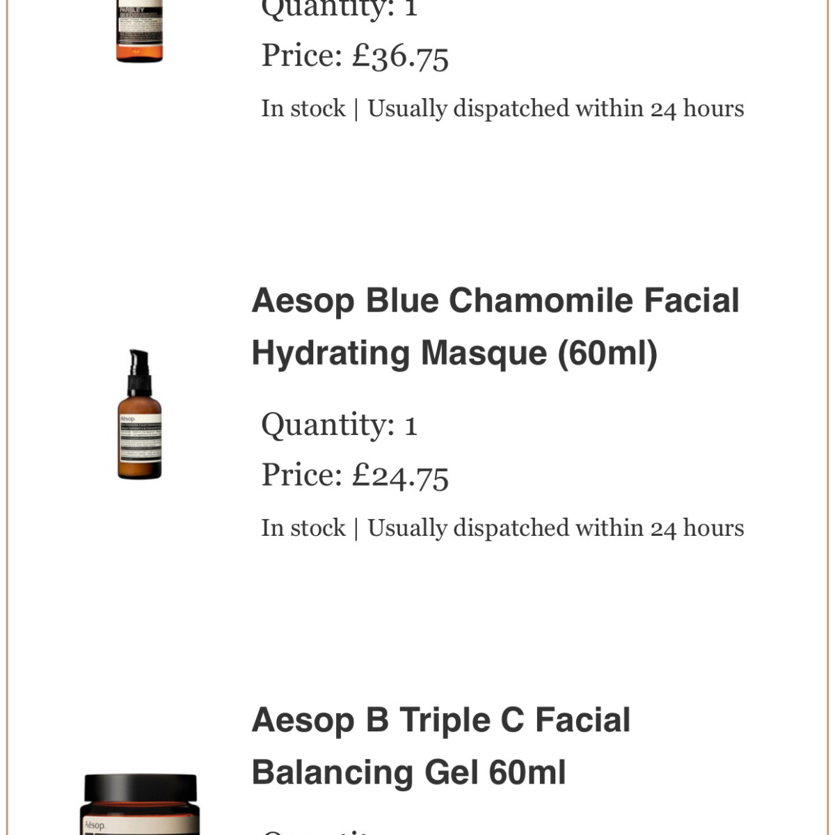 Aesop香芹籽精华，B3C面霜，面膜  MANKIND 7