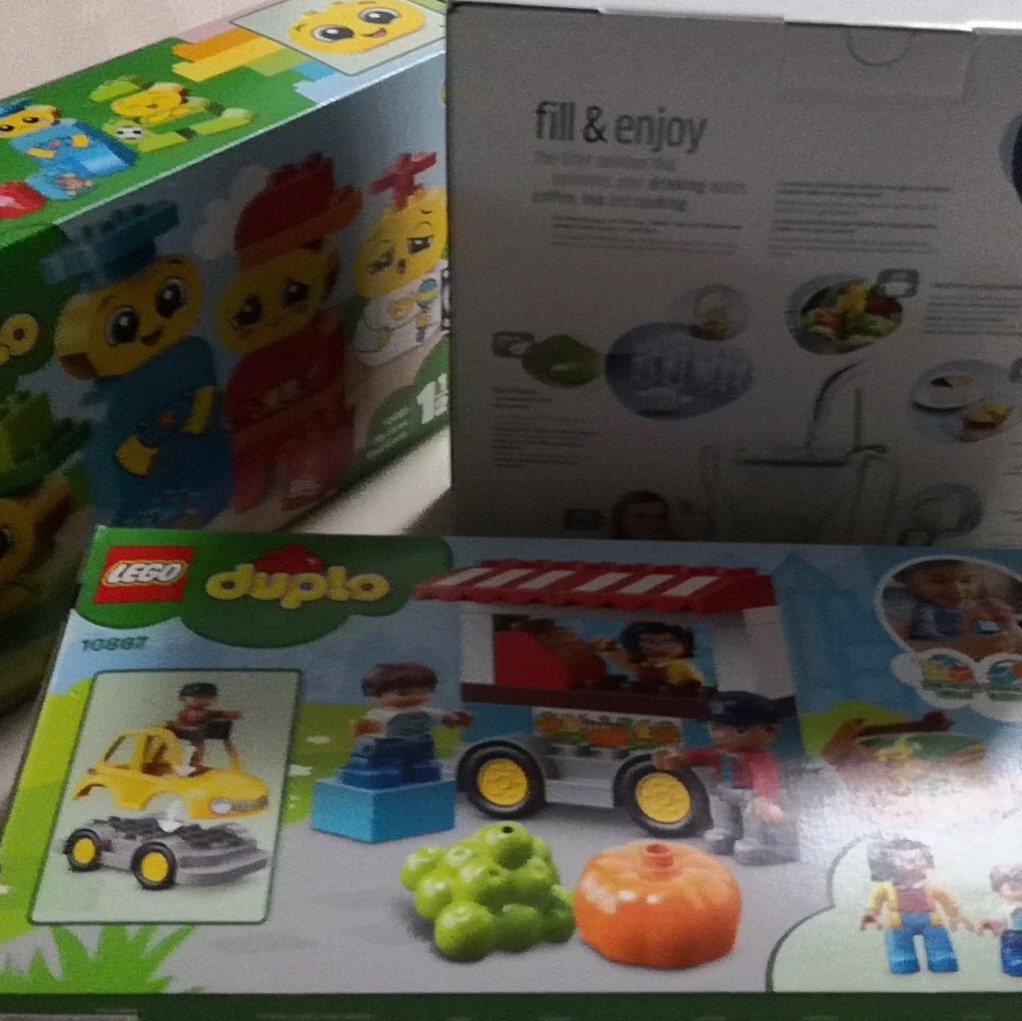 LEGO又到了，2套乐高得宝的大颗粒积木终于到啦。100左右