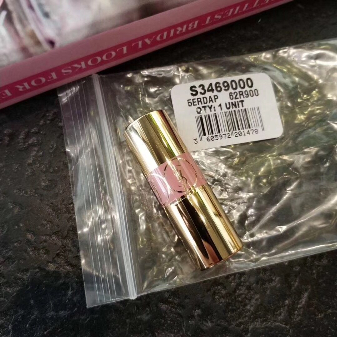 ysl圆管shine44小样温柔的杏仁豆沙色素颜提气色现货很好闻的杨树林