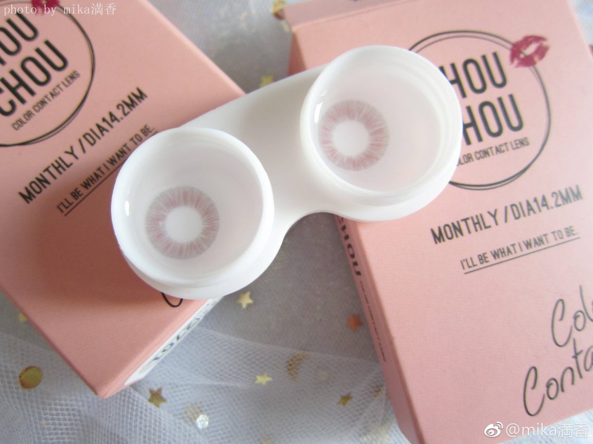 CHOUCHOU美瞳💖💖💖 色号：Milky Peac