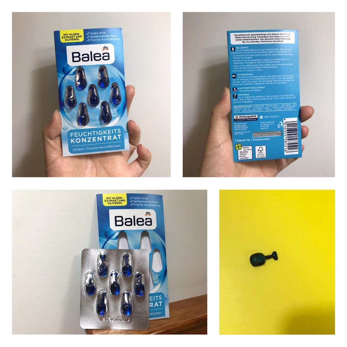 好物🤩平价保湿胶囊——Balea 芭乐雅海藻精华胶囊补水保