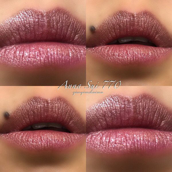 今天聊聊高颜值的anna sui口红💄我称她为滋润度极高的