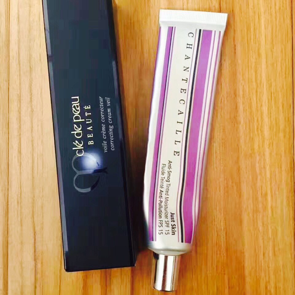 cpb长管滋润隔离和香缇卡紫隔a色对比： cpb长管隔离：润