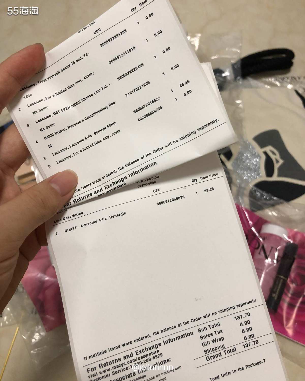 今日份表白梅西❗️图三全部是赠品❗️  5月6号兰蔻活动时候