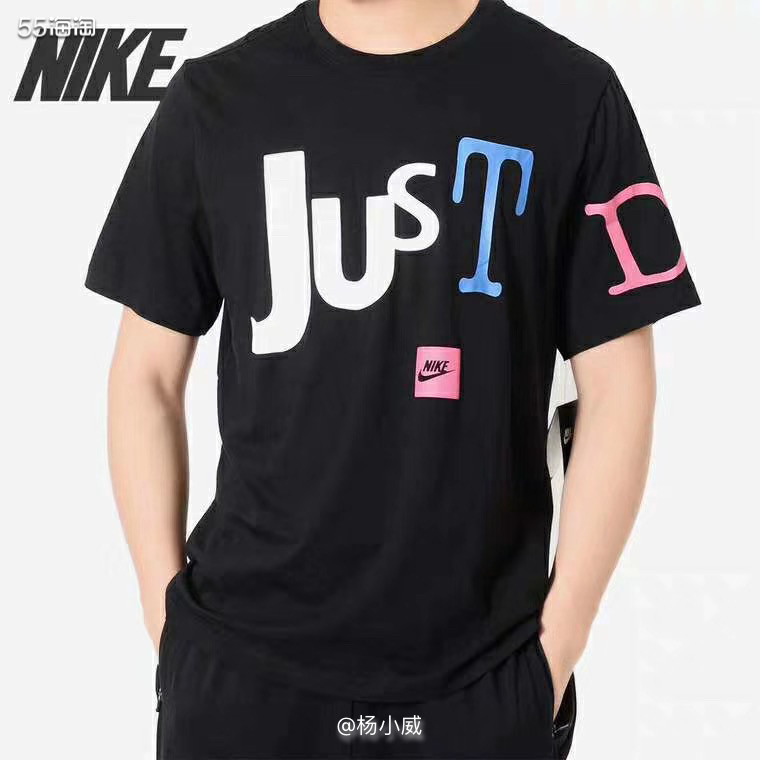 NIKE新款涂鸦印花圆领舒适休闲短袖T恤 这款漂亮可惜只有L