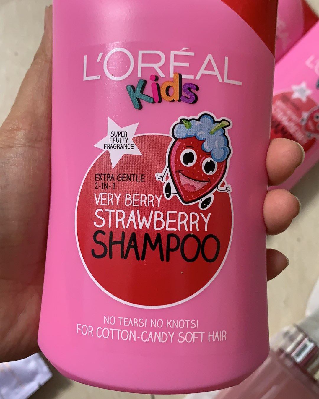 英国购回，欧莱雅儿童洗发护发二合一，草莓味250ml💰39