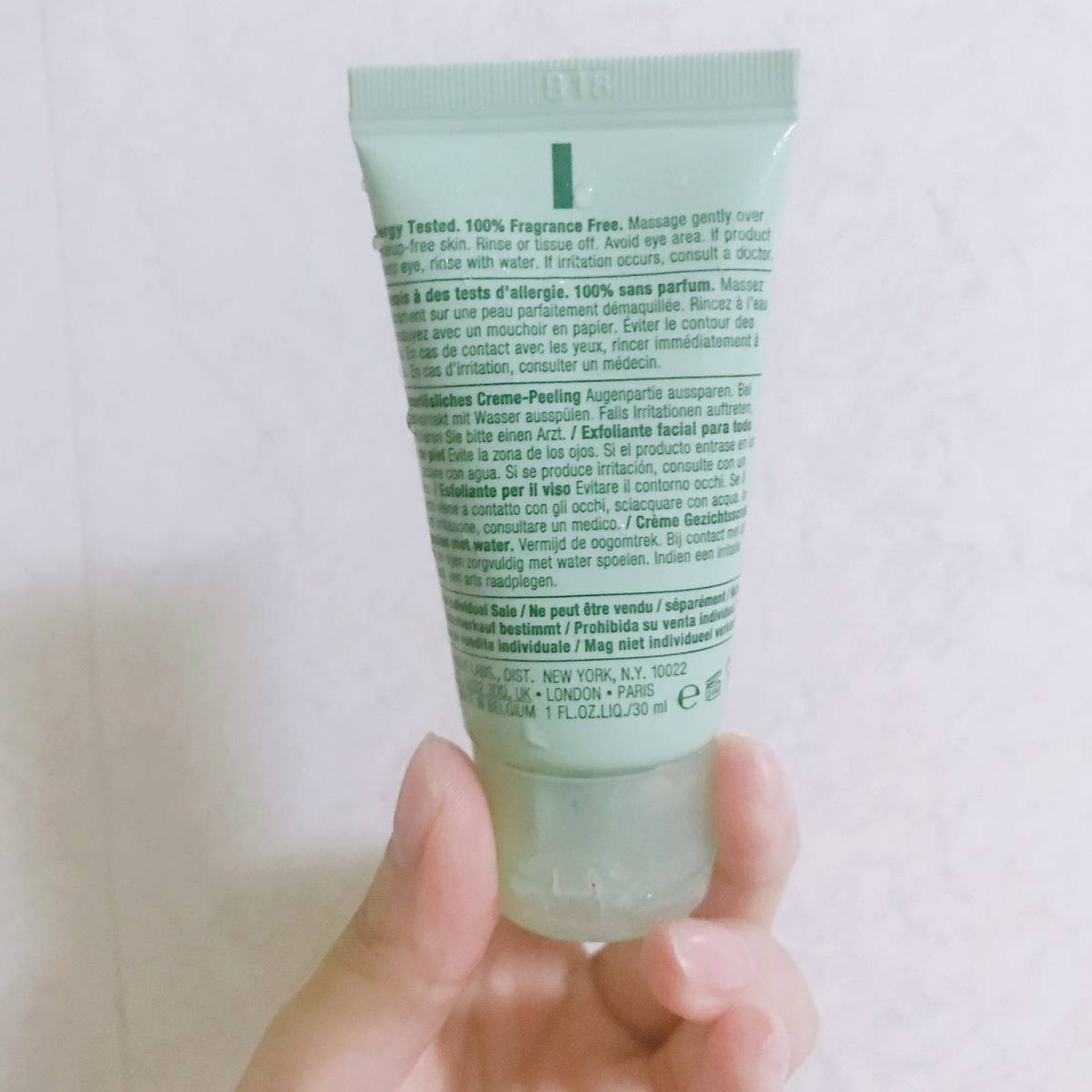 倩碧水溶性七日按摩霜，超温和不刺激，可连续使用，100%精，