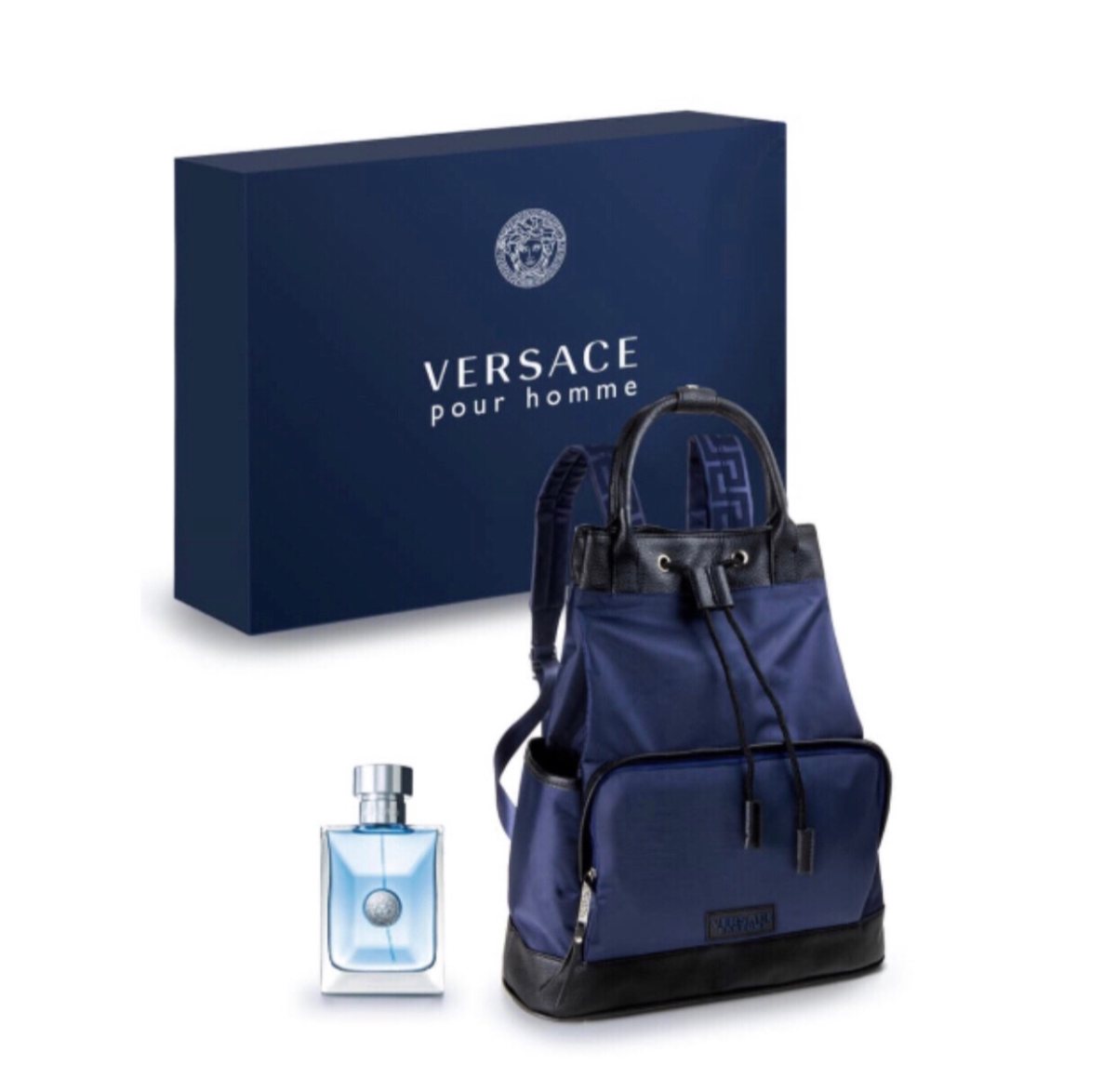 Versace男香水背包礼盒，600仓转转国，已入库。Mic