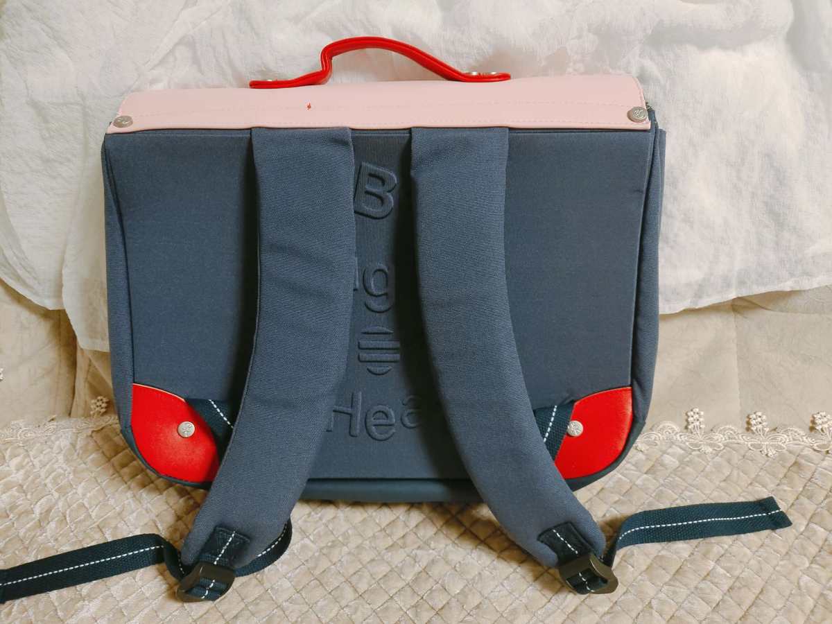 ⑧ 开学准备中……杯具熊书包  一眼看中了这款书包，特别软，