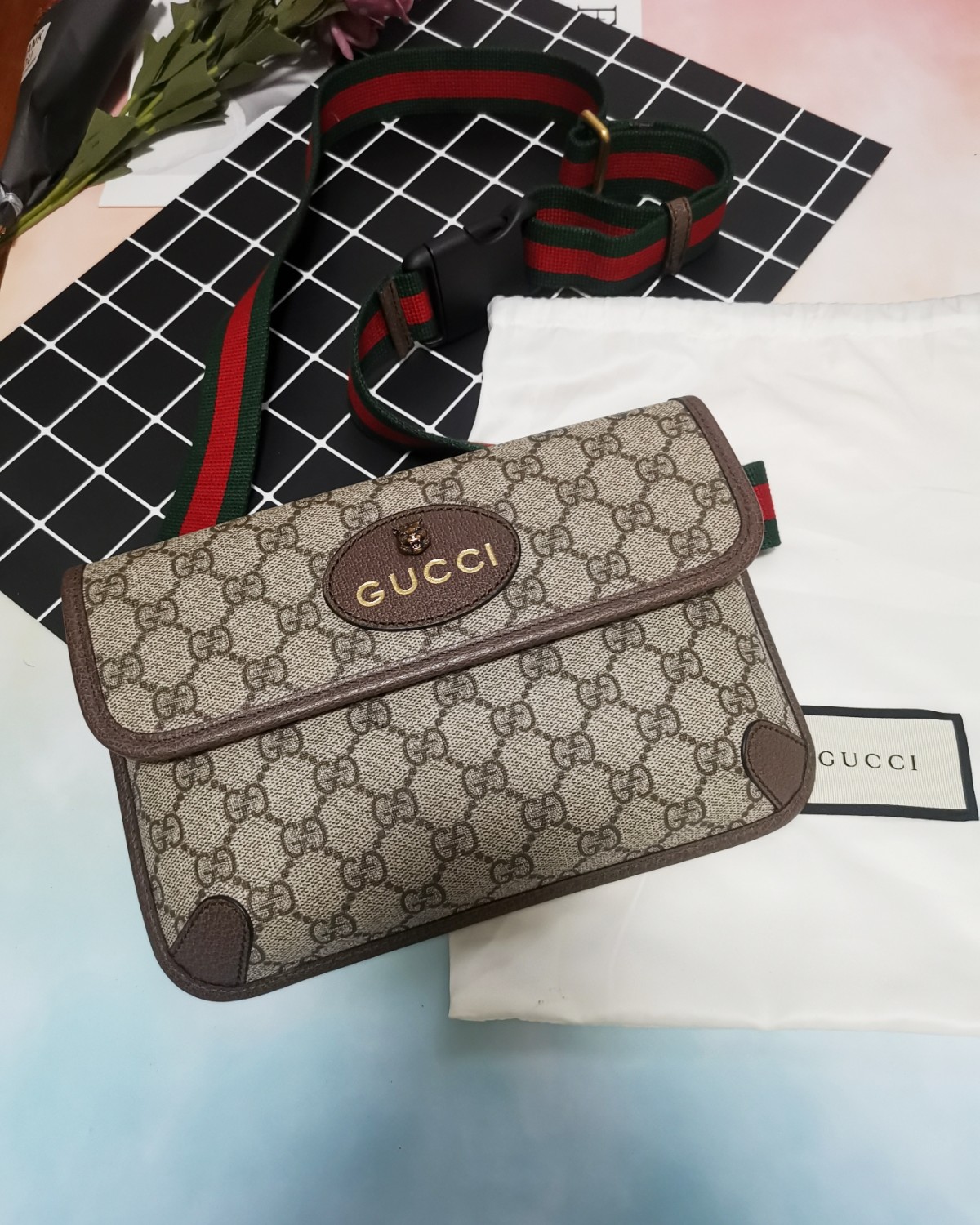 🧡Gucci虎头腰包！！激动，终于买到了！！  🧡这只是
