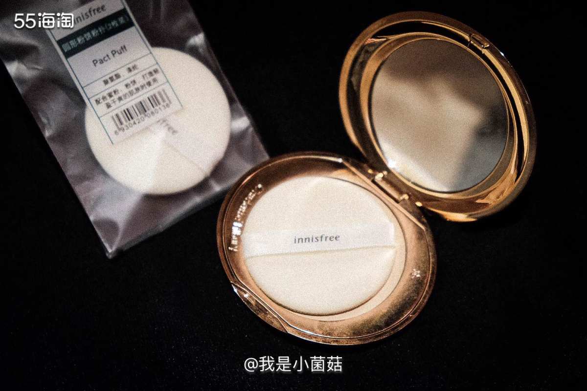 4 今天晒个常用的粉扑 是悦诗风吟家的粉扑两件套 前段时间买