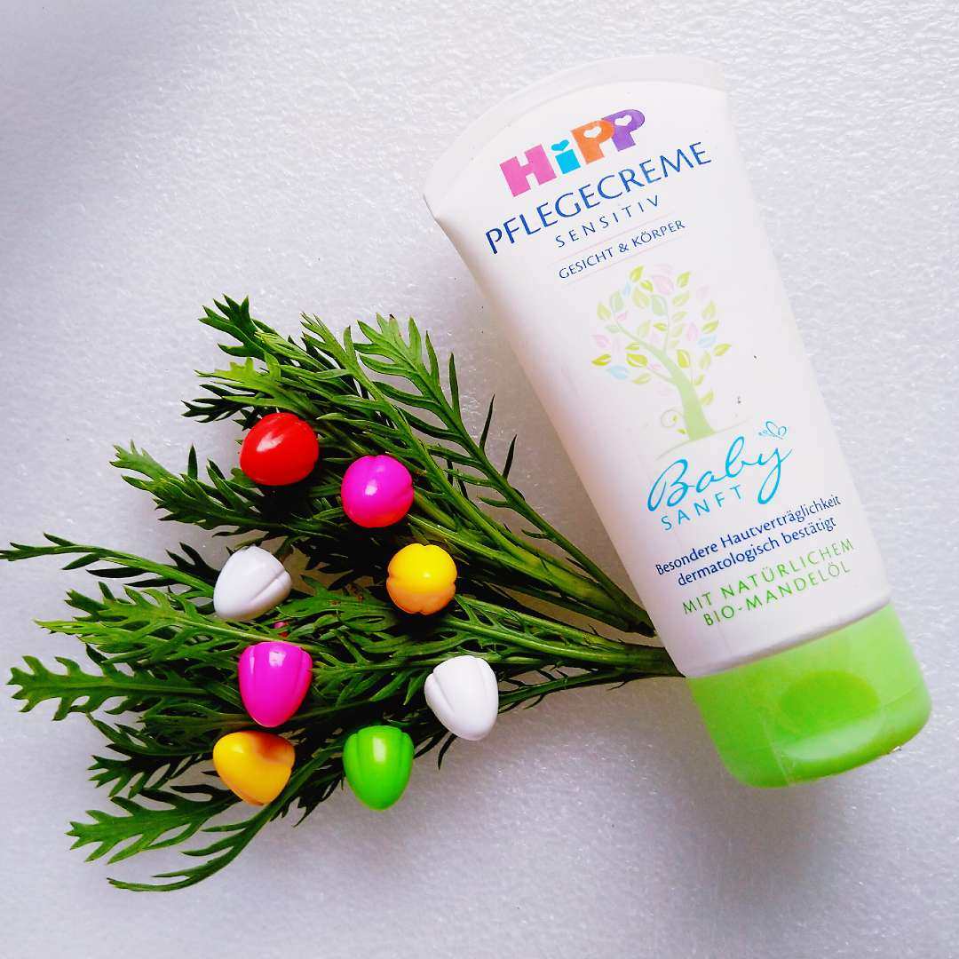 八月no19hipp喜宝婴儿有机杏仁油敏感皮肤护理霜面霜