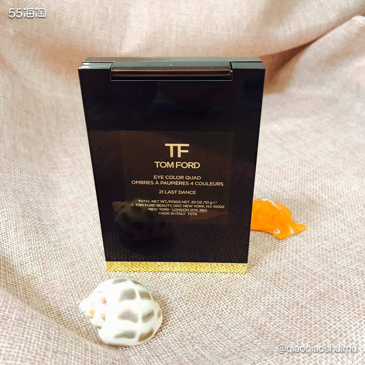 这盘21号色last dance的Tom ford四色眼影盘