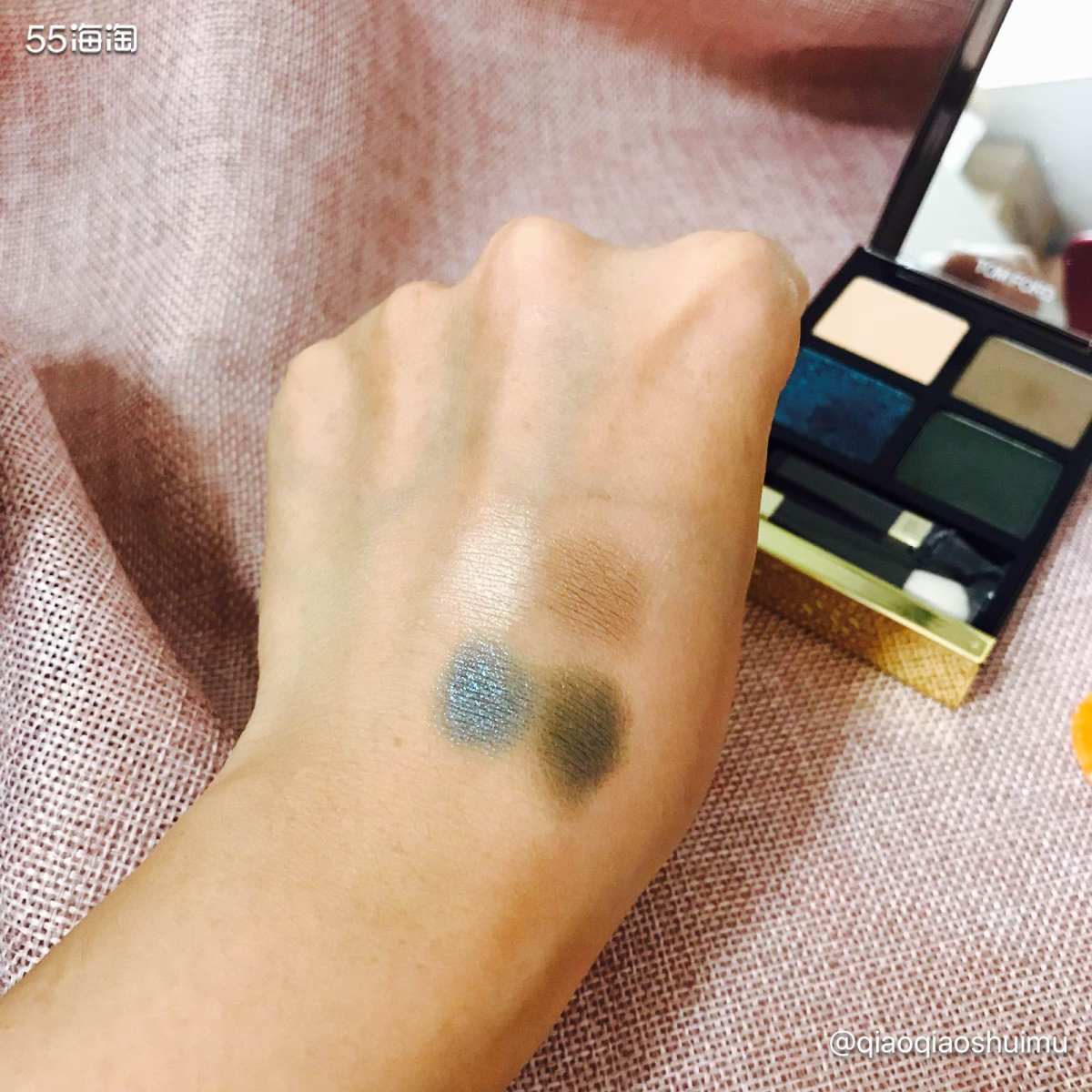 这盘21号色last dance的Tom ford四色眼影盘