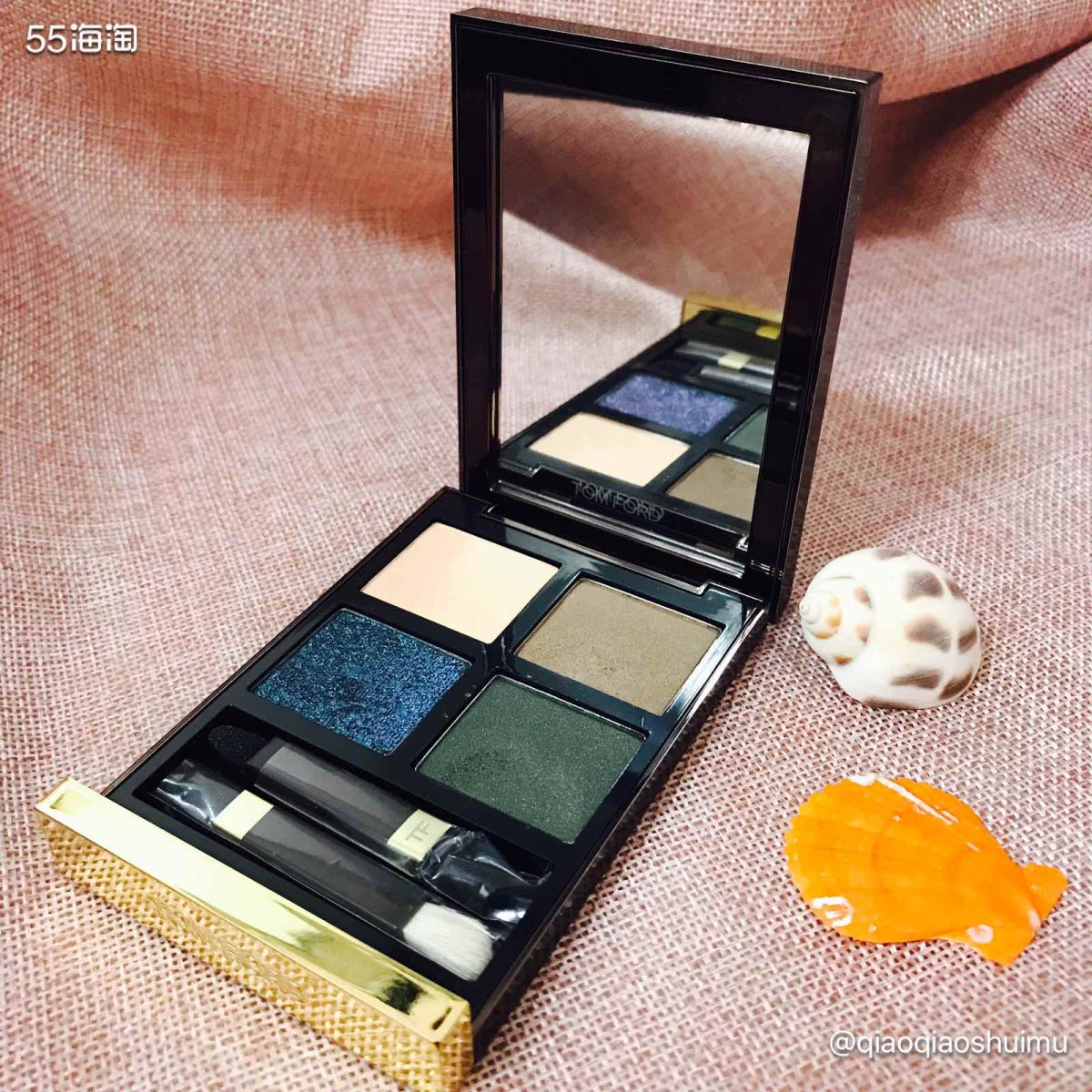 这盘21号色last dance的Tom ford四色眼影盘