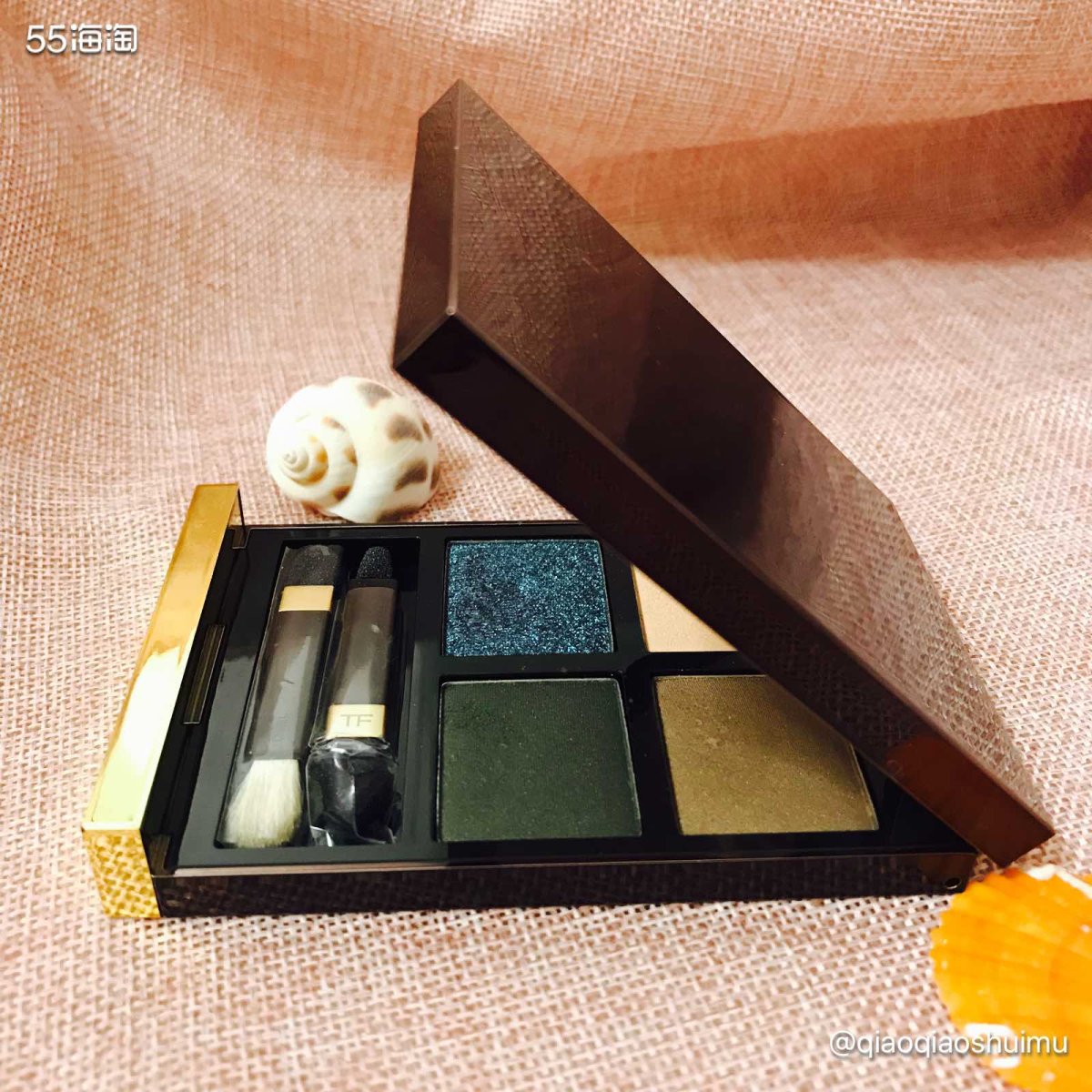 这盘21号色last dance的Tom ford四色眼影盘