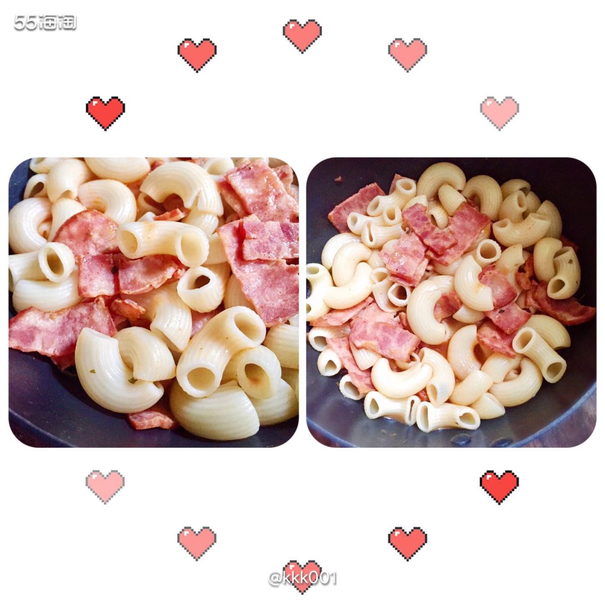 🌈八月打卡第十七篇 简单的早餐 番茄酱捞通心粉 制作过程很