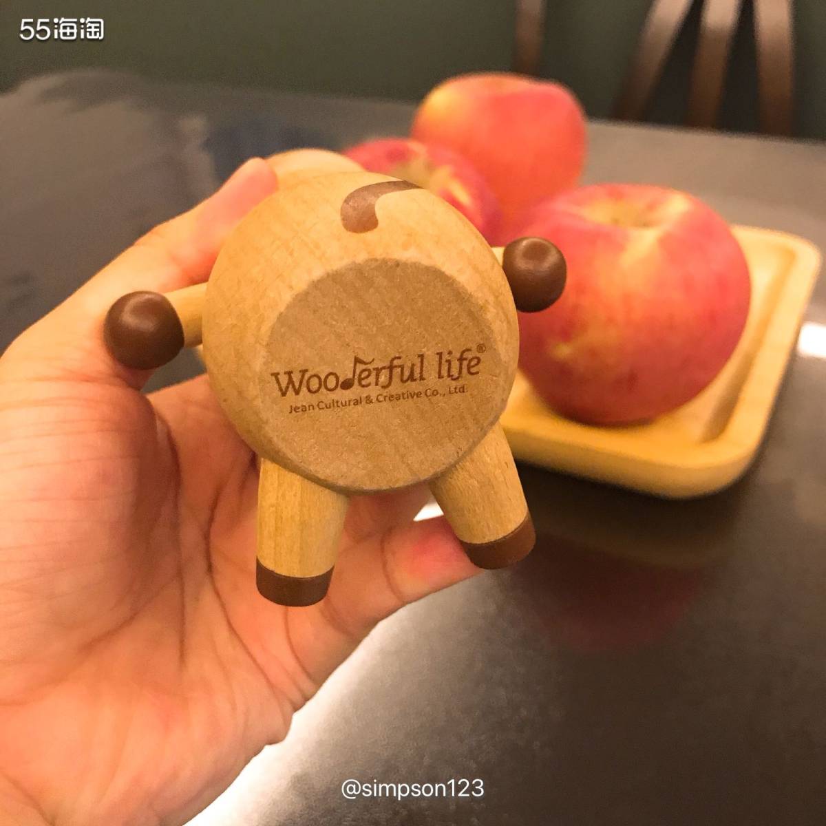 No 28， wonderful life 的木质牙签盒太可