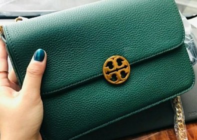 Tory Burch墨绿色链条包 晒晒 今年超级流行的墨绿色