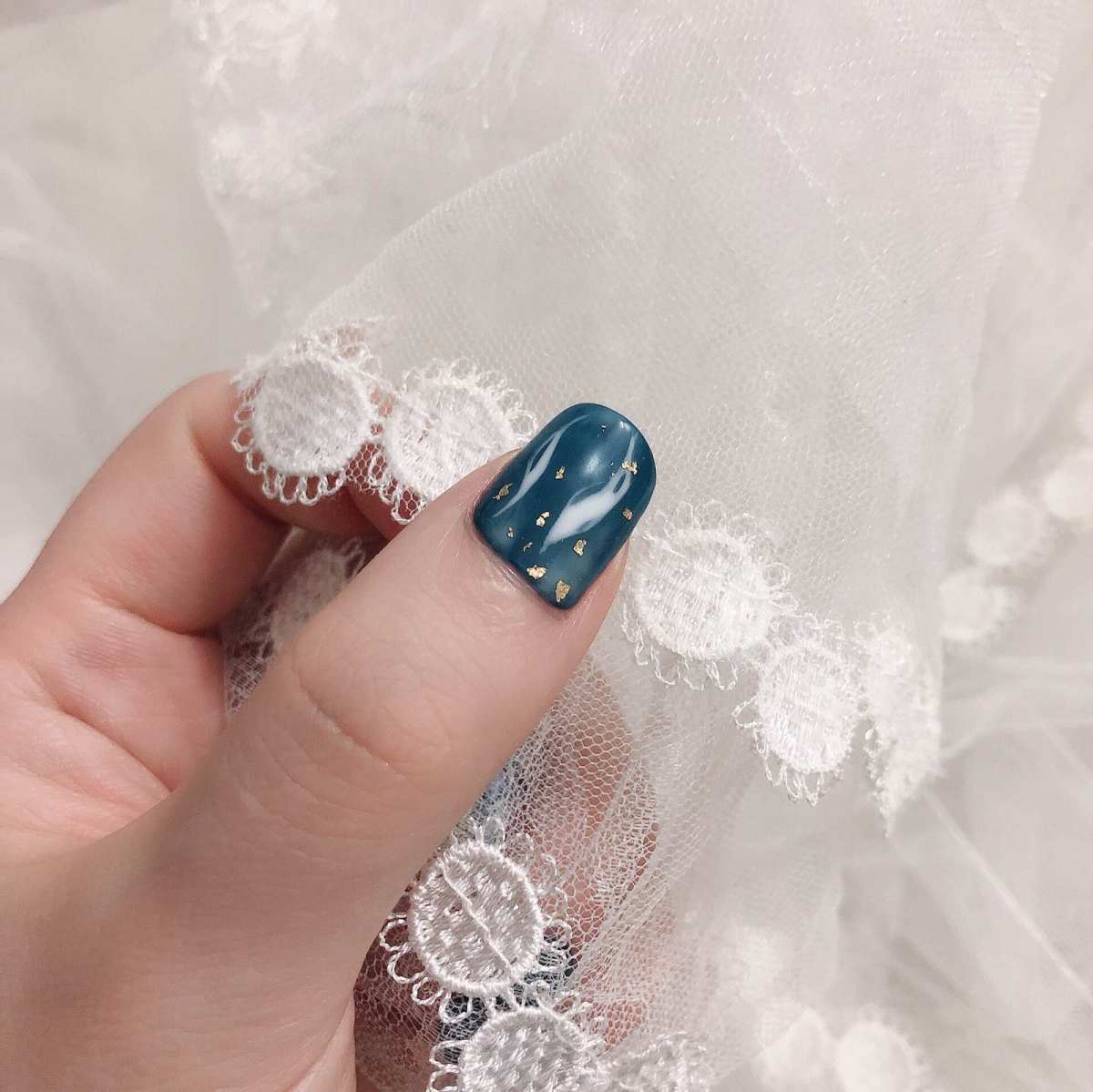 🔺9月晒单挑战_No_3🔻GET显白又耐看的雾霾蓝美甲~