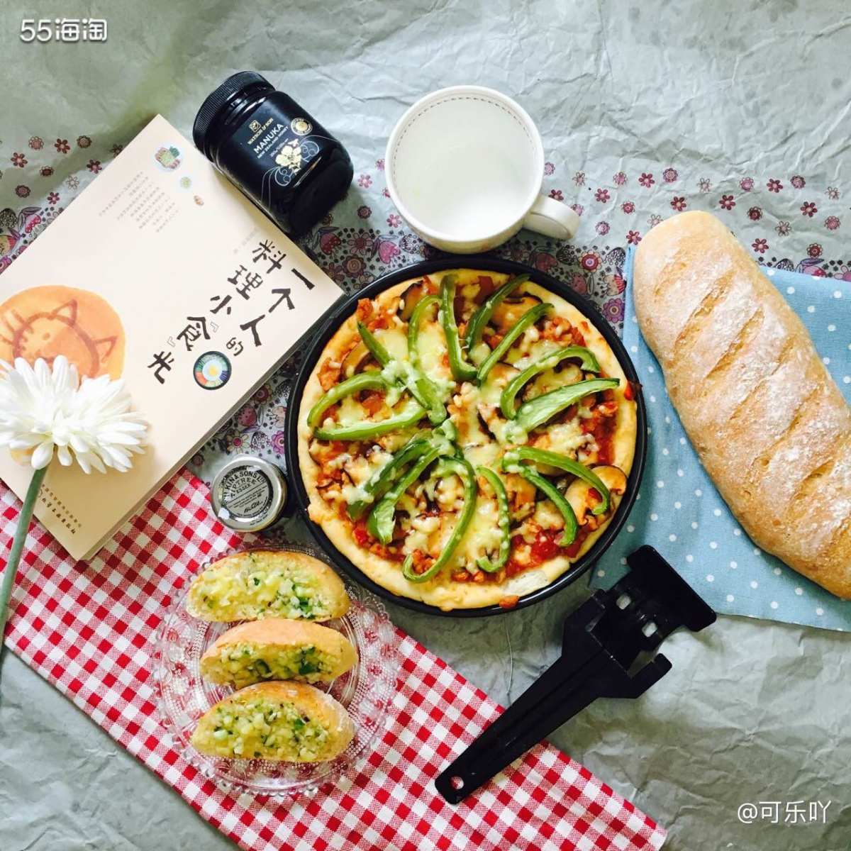 9⃣️月晒单挑战之自制披萨+法棍🥖 只需一个烤箱就可以在家