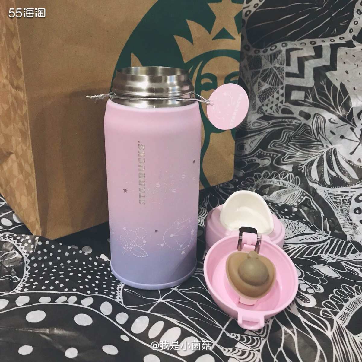 1⃣️ 星巴克联名保温杯六折啦  最近江浙沪星巴克门店的保温