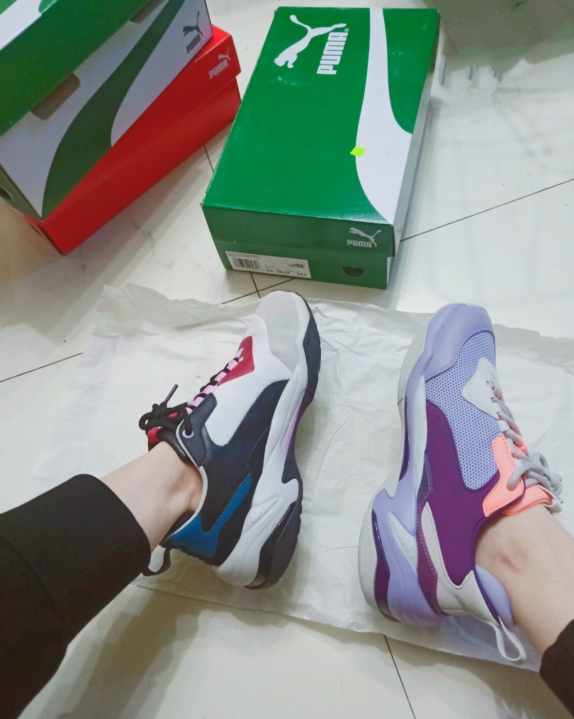 彪马拼色老爹鞋，shoebacca买二送一活动入的 到手不到