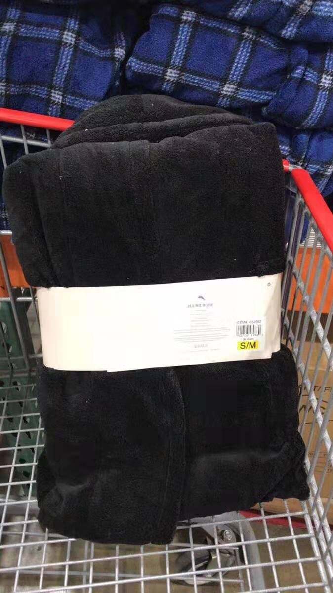 Tommy Bahama 男士睡袍珊瑚绒加厚系带居家服浴袍 