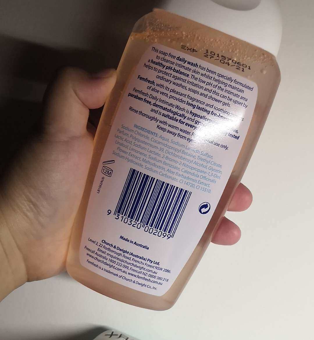 Fem fresh洗护  刚刚收到的快递，马上就拆来了， 在