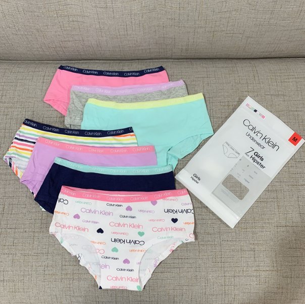 Calvin Klein/CK女童男童内裤 7条装QQ快递顺