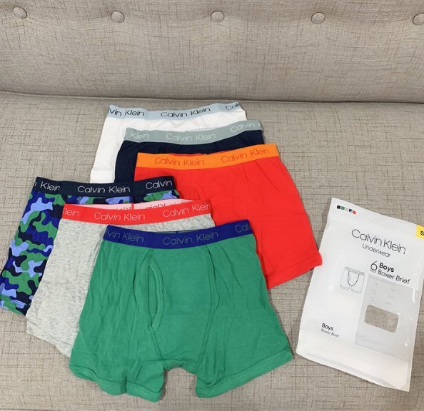 Calvin Klein/CK女童男童内裤 7条装QQ快递顺