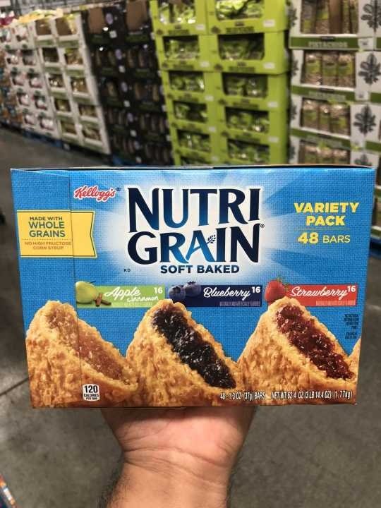 KELLOGG’S家乐氏 苹果草莓蓝莓夾心谷物燕麦48条1.