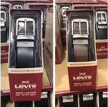 直邮含税￥154 Levis 李维斯 男士可裁剪皮带 礼盒装