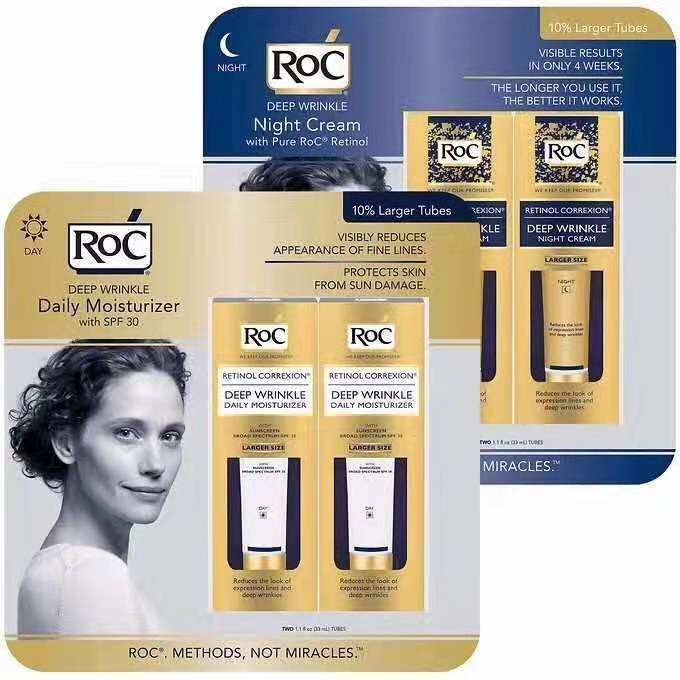 直邮含税￥175 ROC 洛克日用除皱日霜/夜用晚霜 （两款