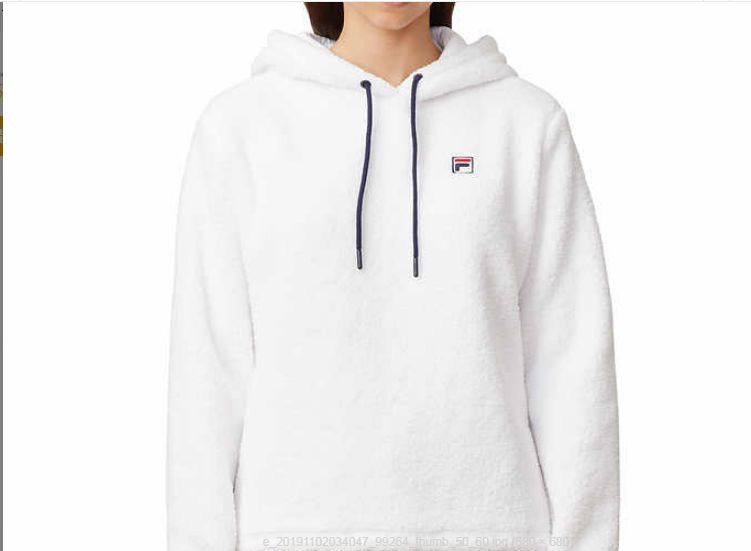 Fila 斐乐 女士秋冬新款羊羔绒连帽卫衣 fila女士秋冬