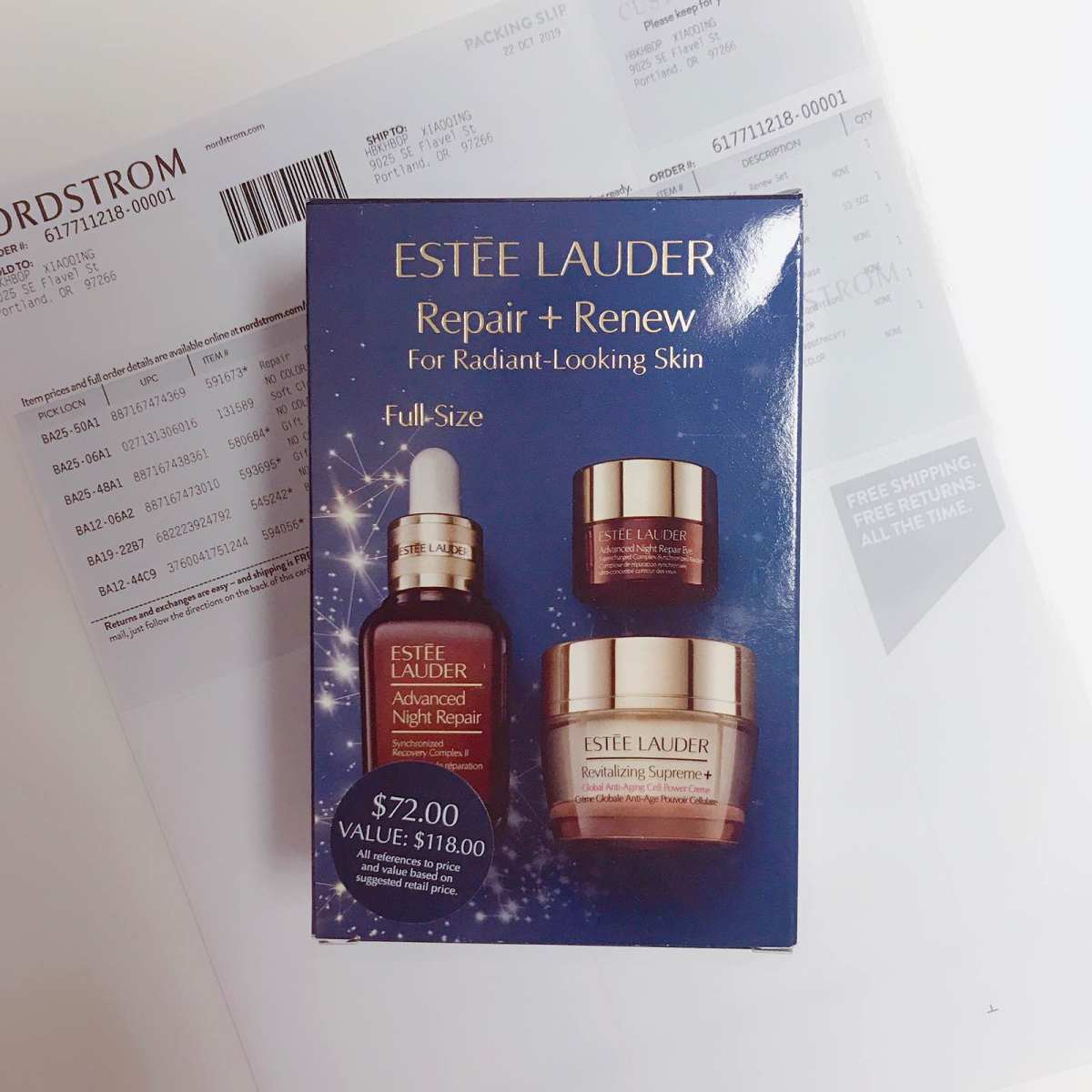 出雅诗兰黛小棕瓶精华30ml套装，现货438包邮非偏远地区