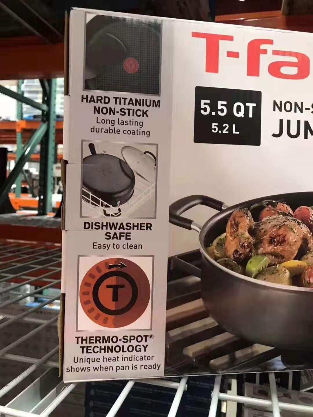 [RMB¥232.99] T-fal 耐磨不粘锅 平底锅 红
