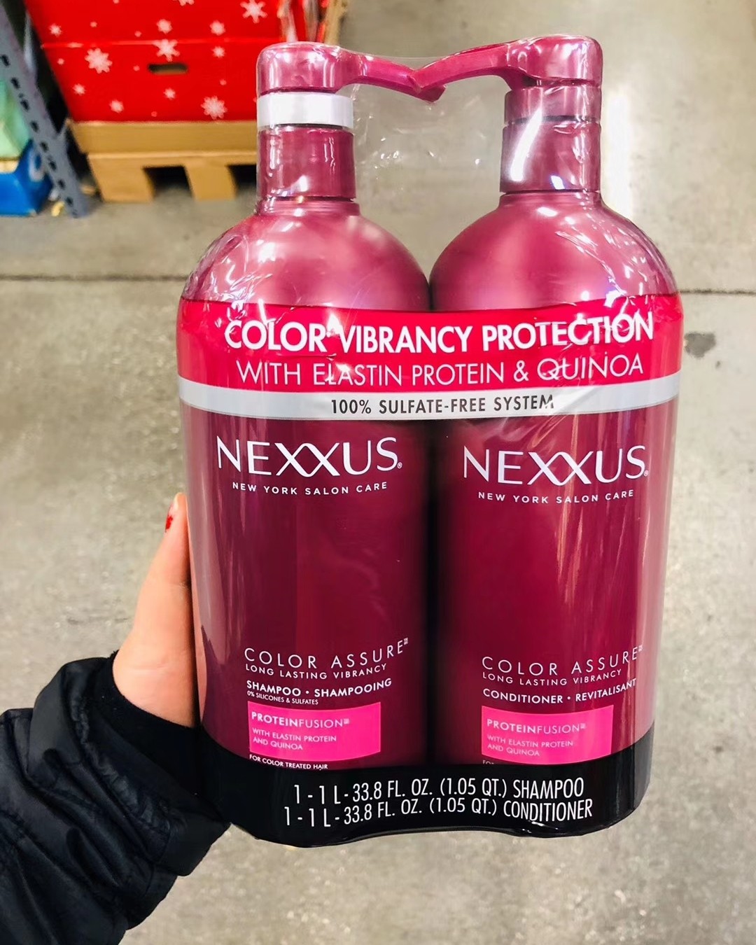 Nexxus 护色洗护套装，1L超大容量，适用于烫染过的头发