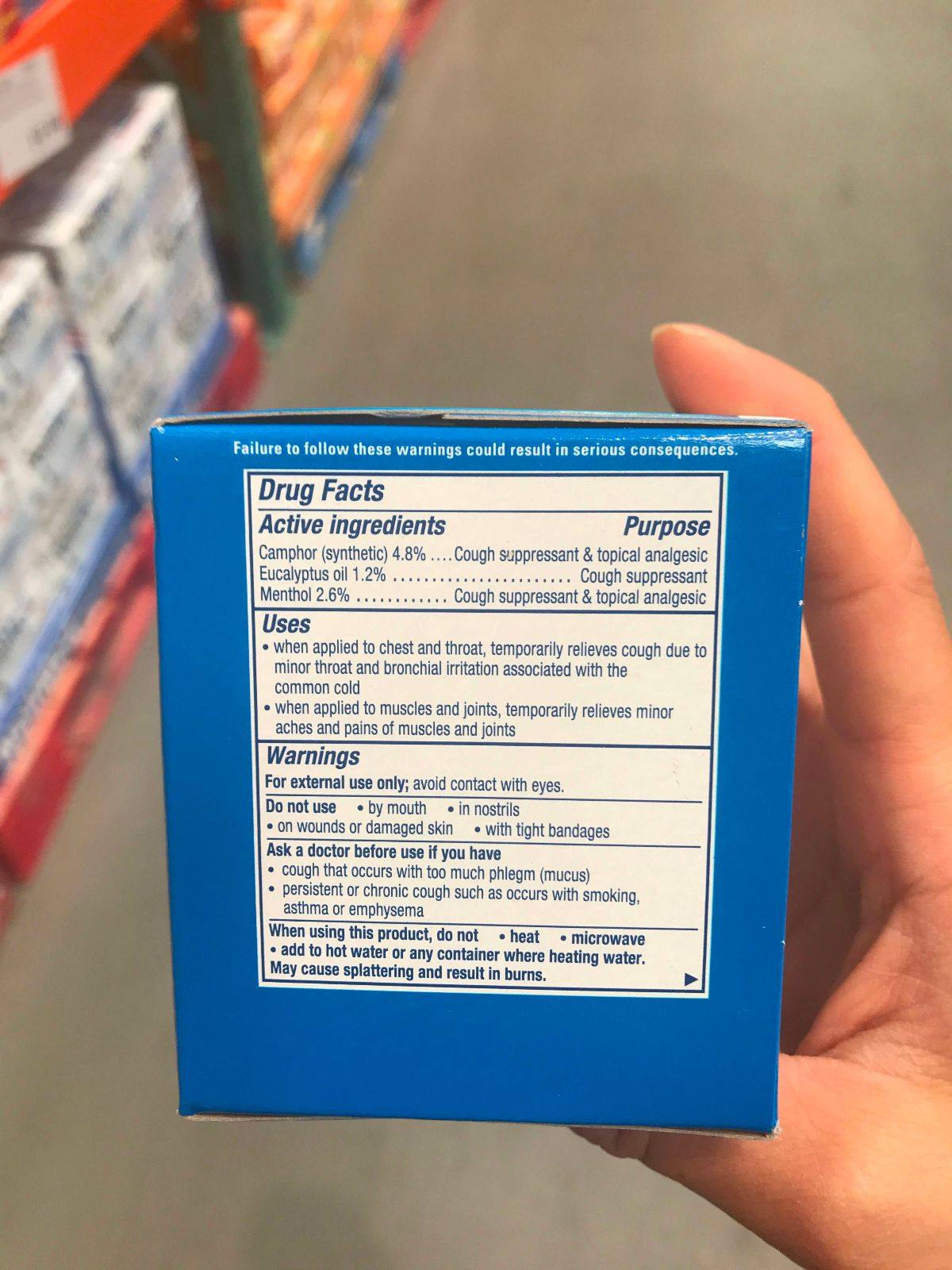 Vicks VapoRub Cough Suppressan